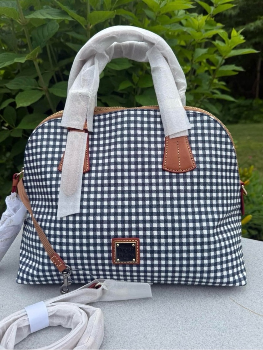 Dooney & Bourke NWT Small Audrey Gingham Satchel
